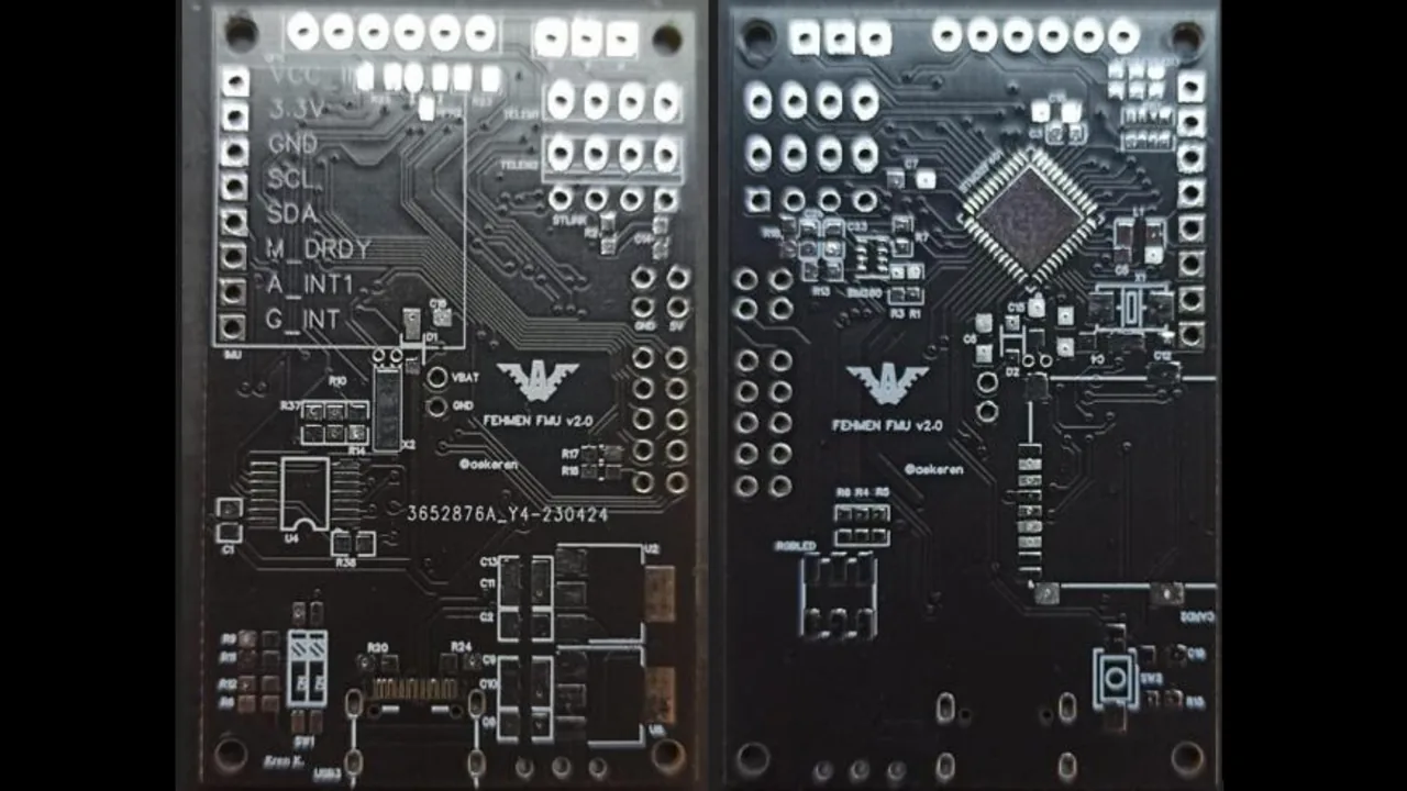 Prototip uçuş kontrol kartı (FENMEN FMU) PCB