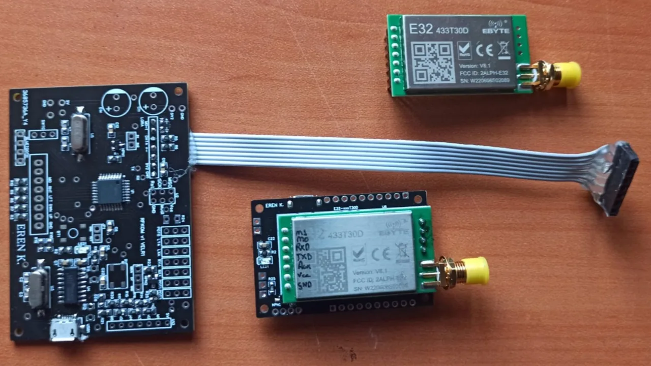 RC kumanda ve LoRa E32 telsiz modülleri
